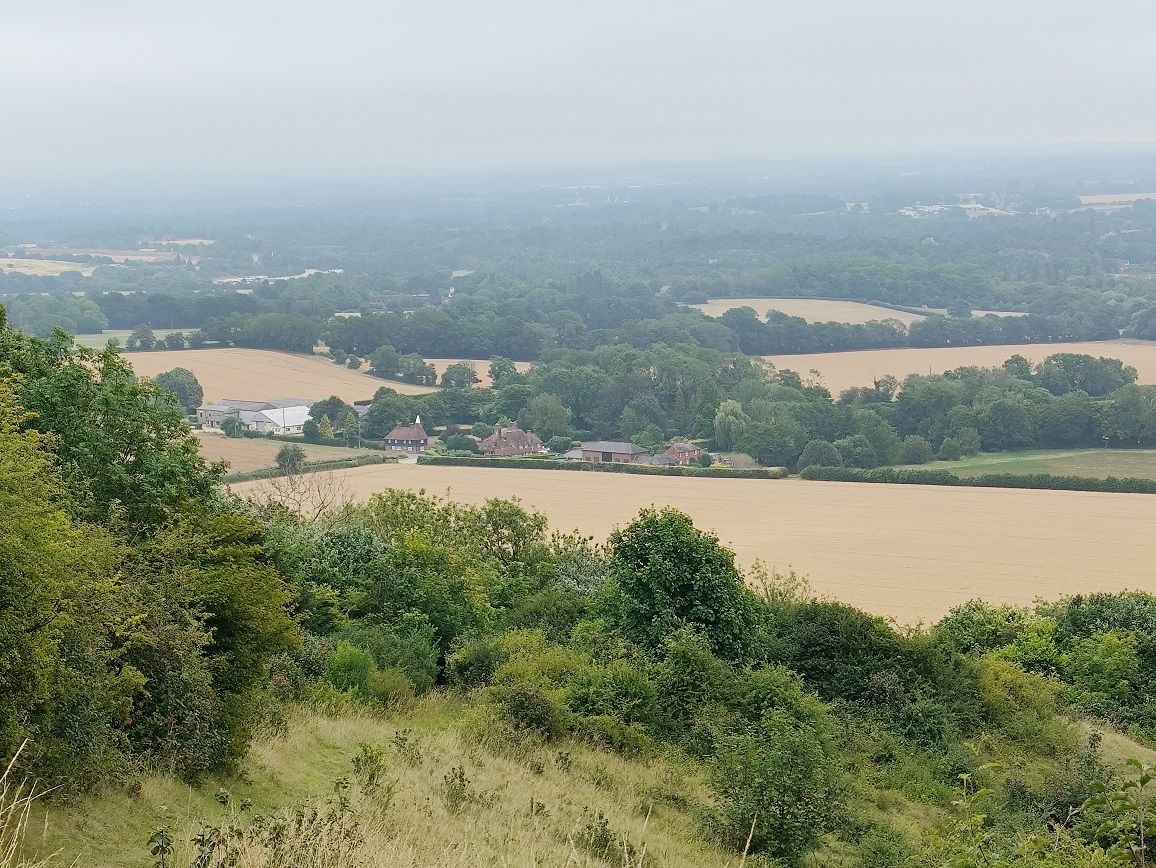 Misty view of Wrotham Water